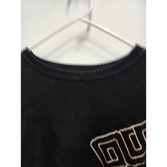 VTG 90s Vittorio Rocchetti Mens Sweatshirt XL Black Embroidered Pullover Grunge - Picture 4 of 9